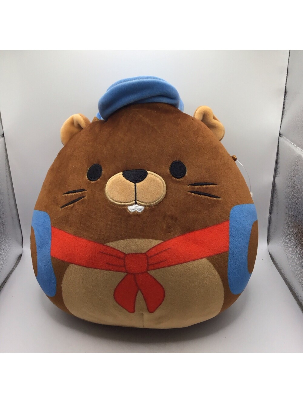 Squishmallow Chip The Beaver Back To School 8" Plush  Backpack Kellytoy Plush